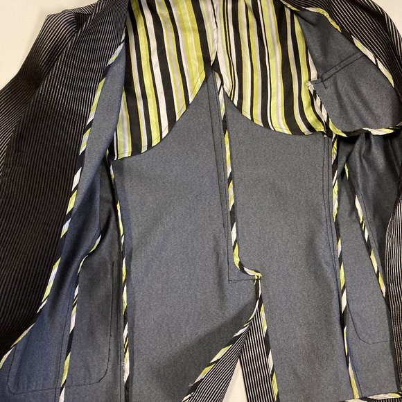 Custom Tailored Casual / Sports Jacket (black / silver) - Picture 4 of 6